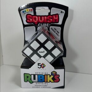 Rubiks Squish Cube 3x3 Foam Puzzle Fidget Sensory Toy NEW Sealed Spin Master